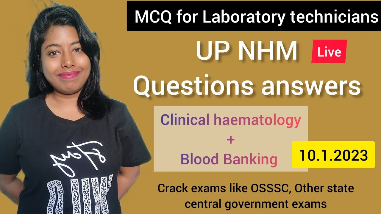UP NHM laboratory technician questions paper part 2 #UP #upnhm2700vacancy #upnhmstaffnurseresult