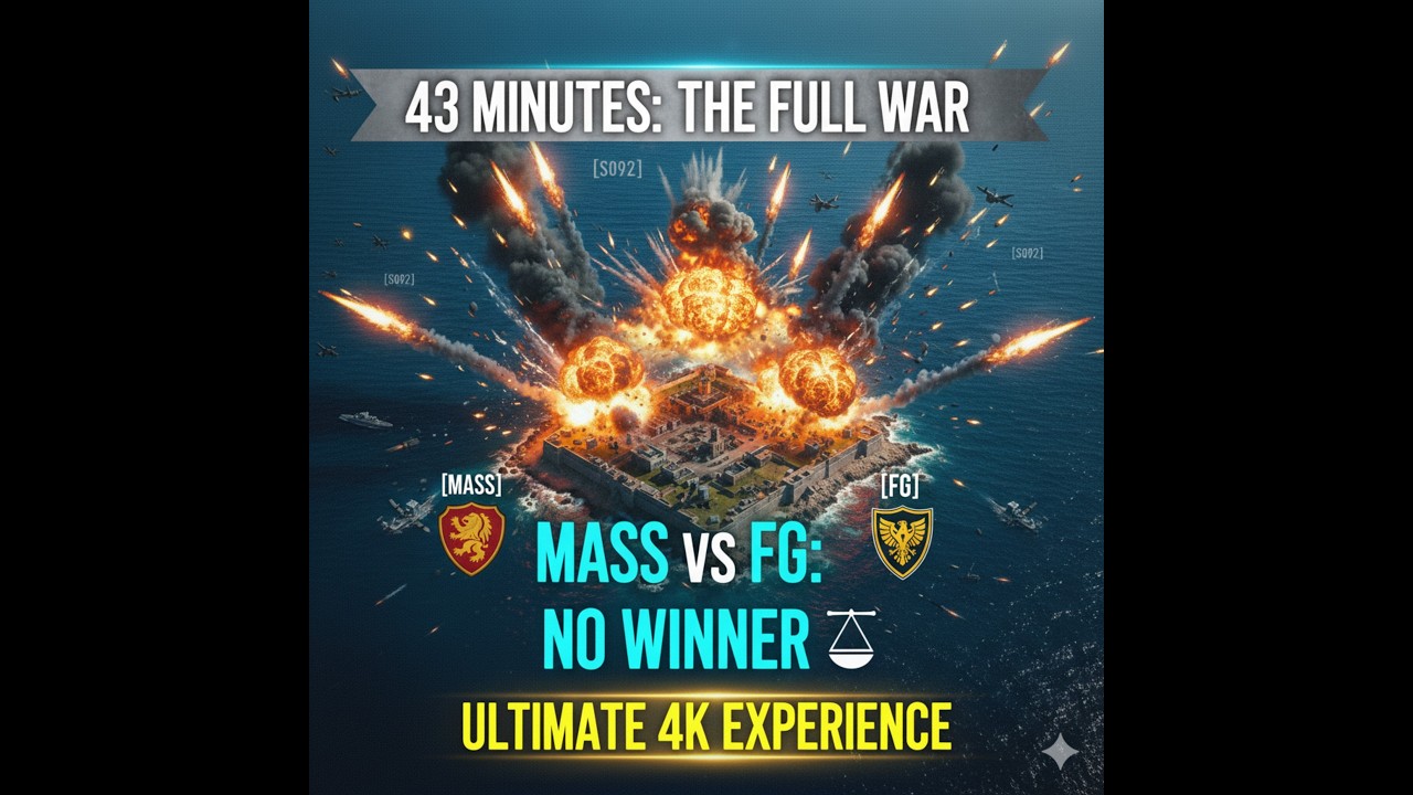 THE AEGEAN MOVIE! 🎥 [MASS] vs [FG] 43-Minute Full Friendly War - UNSTOPPABLE STALEMATE | 4K