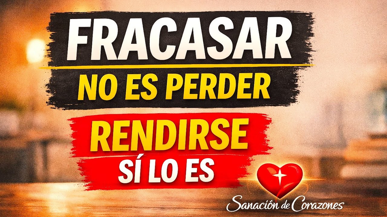 “Fracasar no es perder; rendirse sí lo es.”