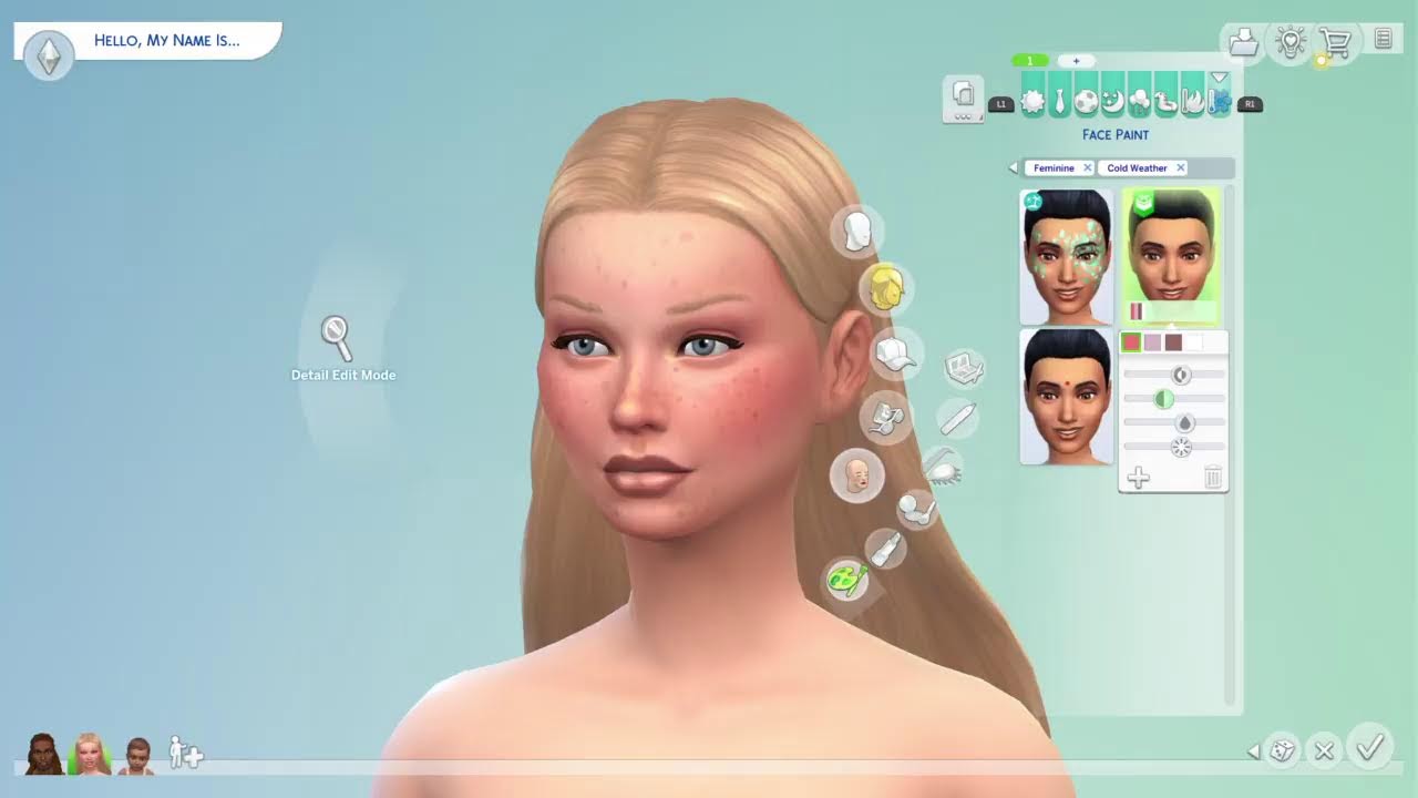 SIMS4|Making A New Family In My Saved File|No Commentary