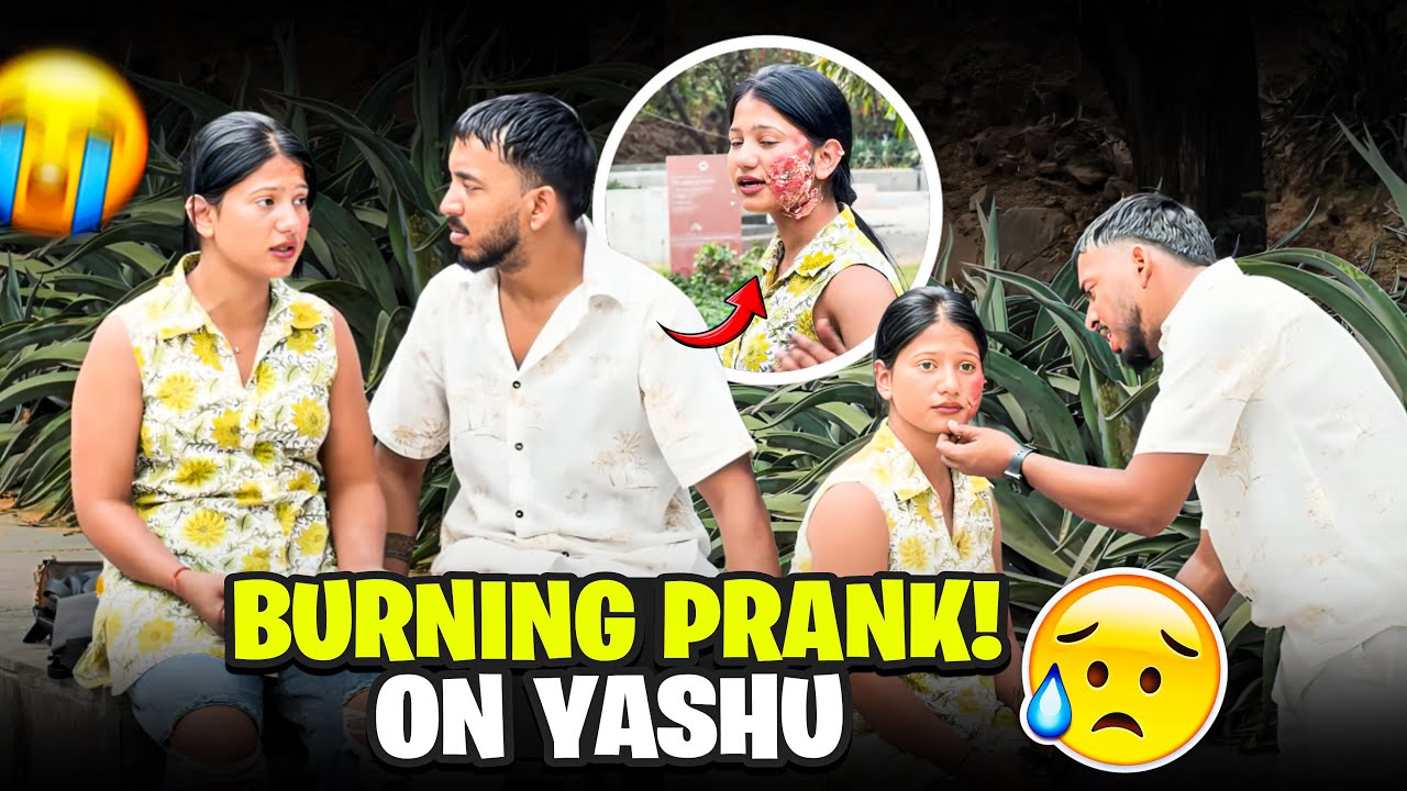 Yashu Ke Saath  😢 Aisa Reaction Milega Socha Nahi Tha Burning Prank On Yashu 😱 #prank #viralvideo 