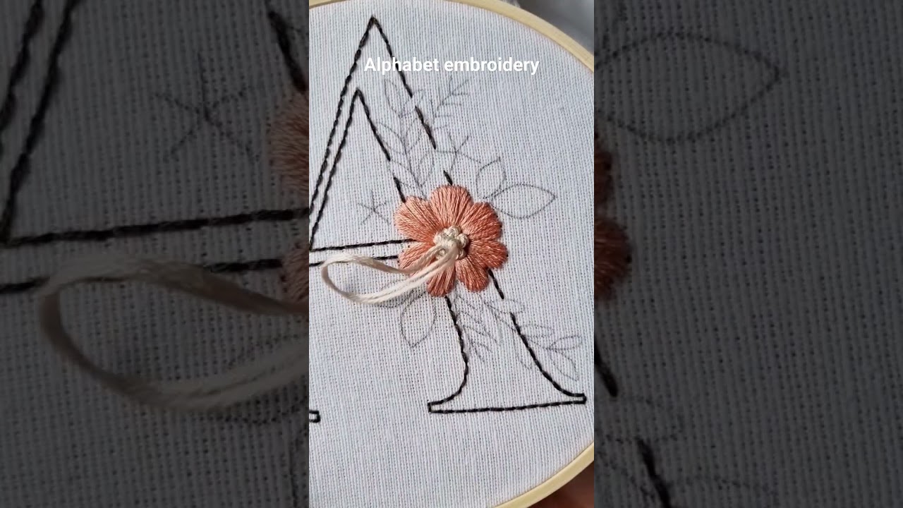 Alphabet embroidery for each letter! #stitch #handembroidery #embroidery #art #handmade