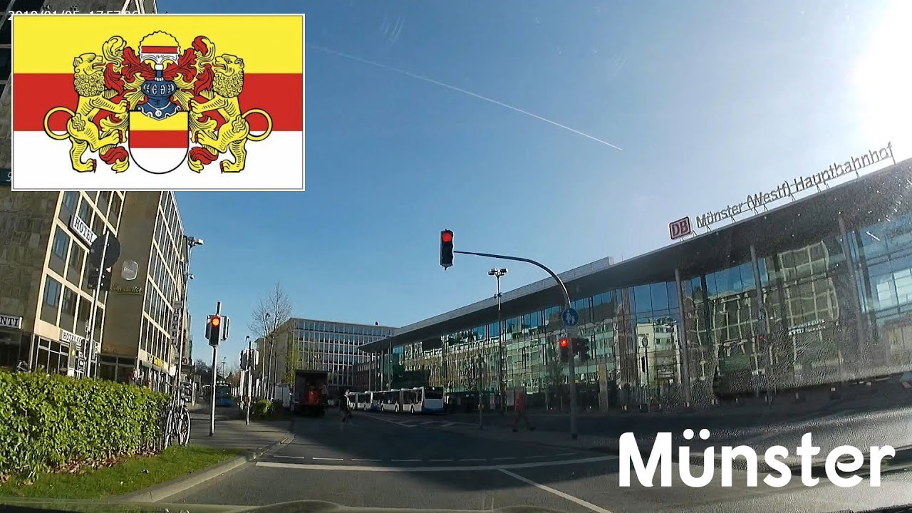 Münster City Tour, HD street view no traffic