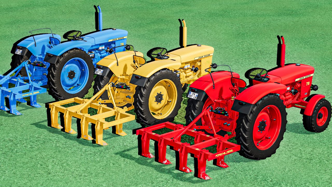 Tractors With COLORS - SLURRY JOB and CULTIVATING SHOW - Farming Simulator 22