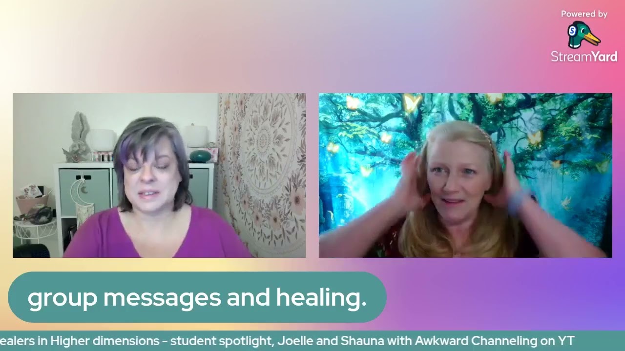 Awkward channeling in 5D Daily: Healers in Higher Dimensions, student spotlight
