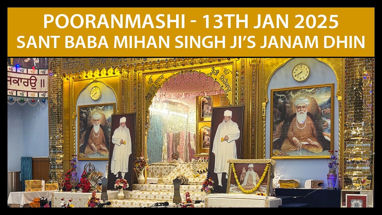 Pooranmashi Kirtan Stream, Nanaksar Coventry - 13th Jan 2025