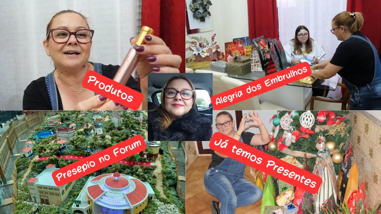 VLOG ||OS PRIMEIROS PRESENTES ||COMEMOS FORA ||SUGESTÃO CRIATIVA DE EMBRULHO ||ELISABETE NOGUEIRA
