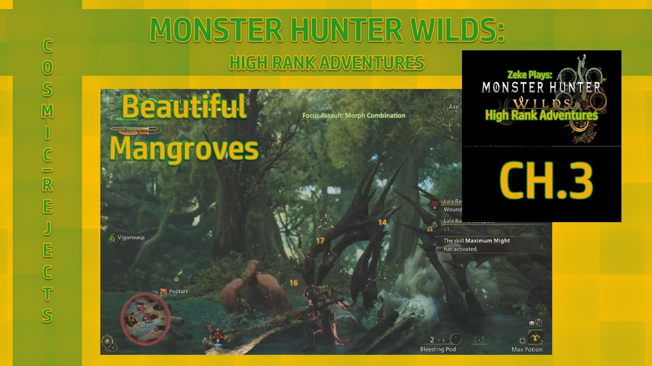 Beautiful Mangroves | Monster Hunter Wilds: High Rank Adventures | CH.3 (Zeke Plays)