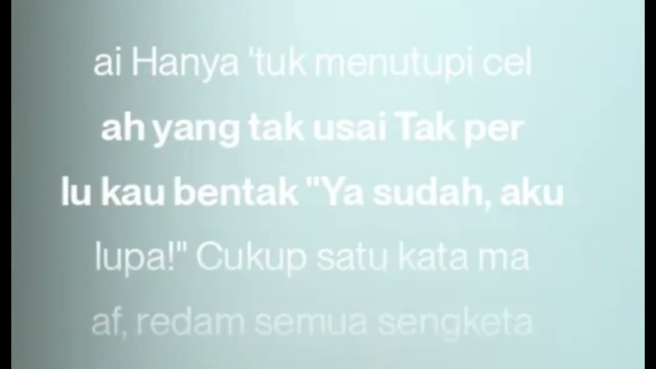 Menang Dalam Kata (Kalah Dalam Rasa)
