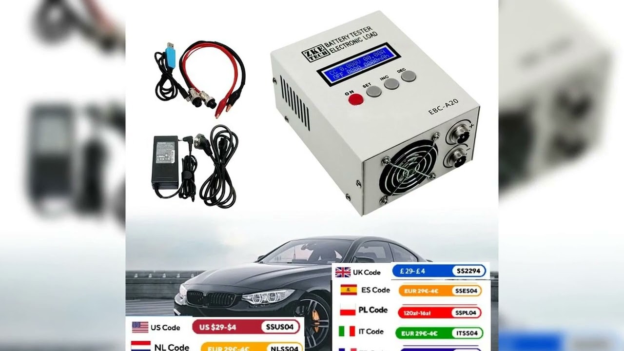 A must-have product! EBC-A20 Battery Tester 30V 20A 85W Li-ion Battery Capacity Tester 5A Charge 2