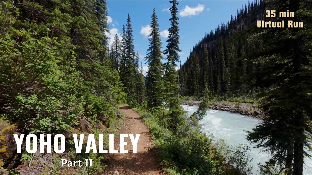 Canadian Rockies Yoho Valley Trail Run (part II) | Virtual Run