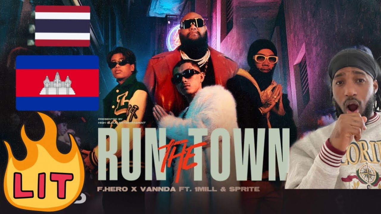 F.HERO x VannDa Ft. 1MILL & SPRITE - RUN THE TOWN [Official MV] | REACTION |