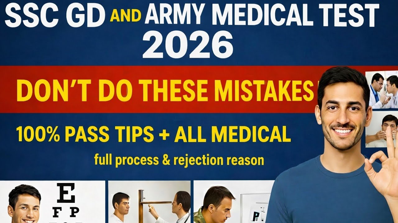 SSC GD & ARMY Medical Test 🔥 Full Process & Rejection Reasons | Don’t Do These Mistakes! (In Hindi)