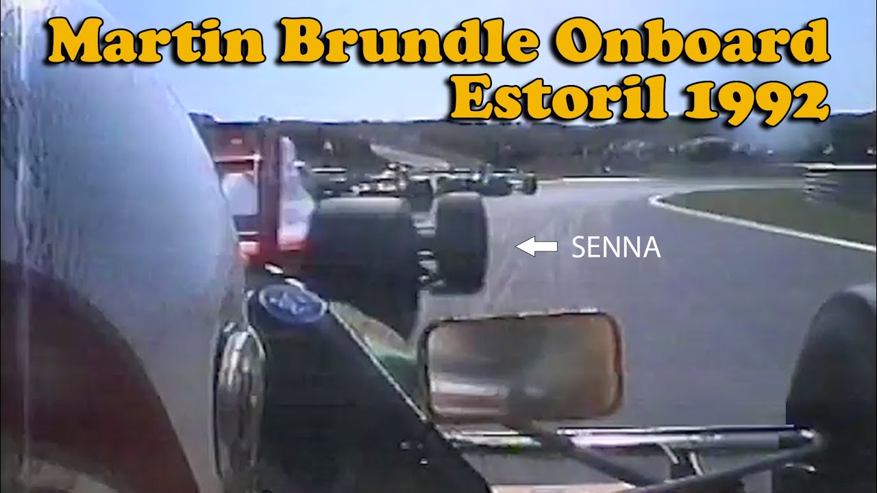 RARE Martin Brundle onboard 1992 Estoril (Amazing Senna overtake) + Bonus crash