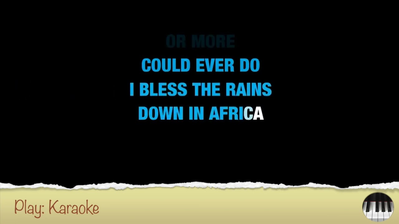 Africa - Toto - Karaoke version with backing vocals