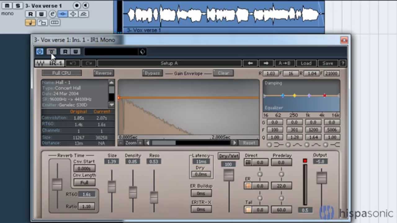 C&oacute;mo ecualizar la reverb de una voz