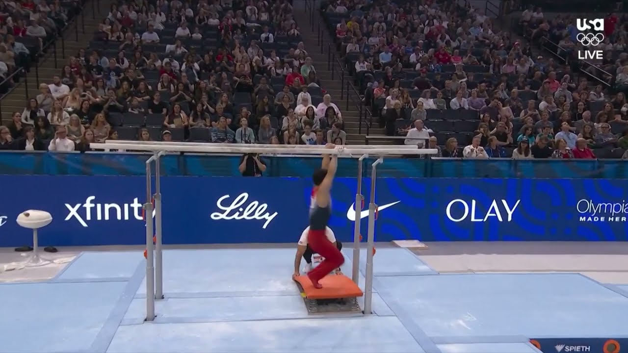 Asher Hong on parallel bars | U.S. Olympic Gymnastics Trials