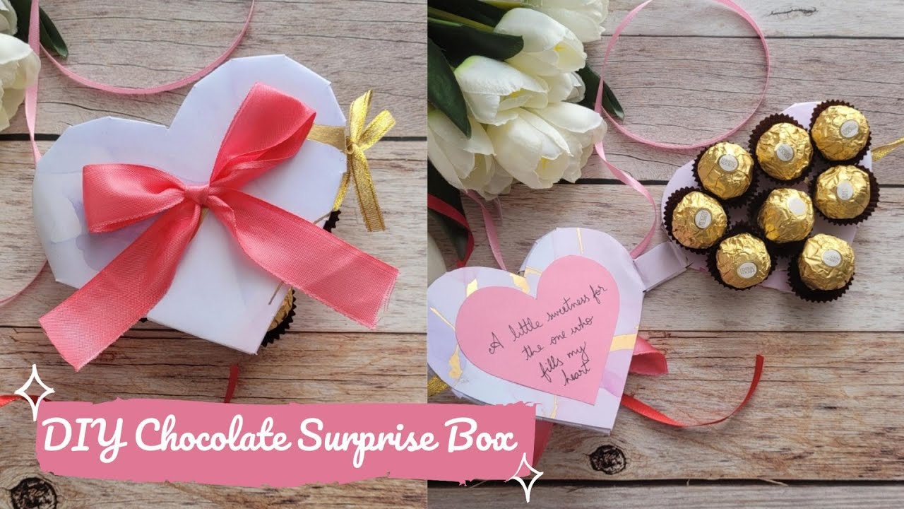 DIY Heart Shape Chocolate Surprise Box| Gift for your loved ones| Sheetal Ankalkote