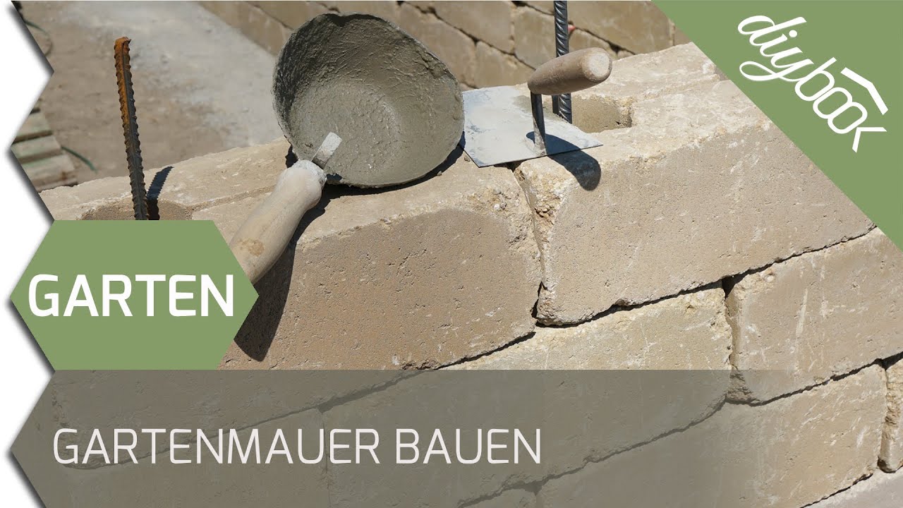 Gartenmauer selber bauen - Die Betonsteinmauer
