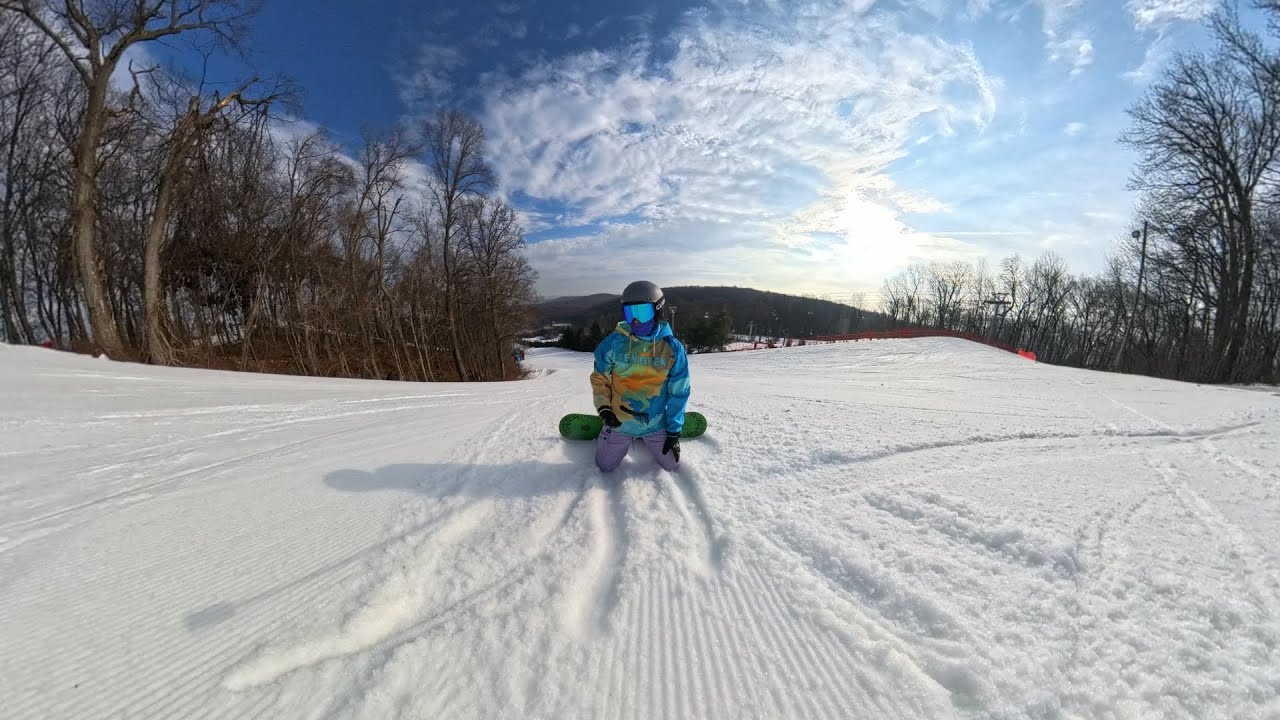 Learning to Snowboard - Bear Creek, PA 1/10/2026