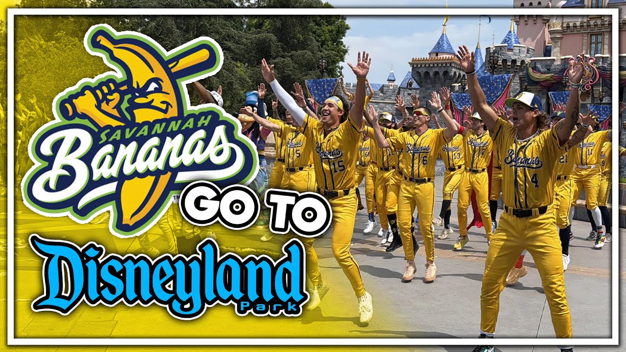 Savannah Bananas Dance Performance at Sleeping Beauty Castle - Disneyland Resort