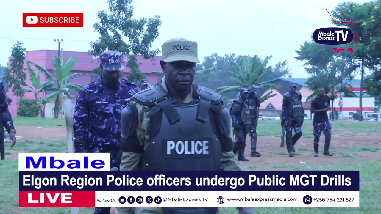Elgon Region Police Officers pass through Public Order Management examination