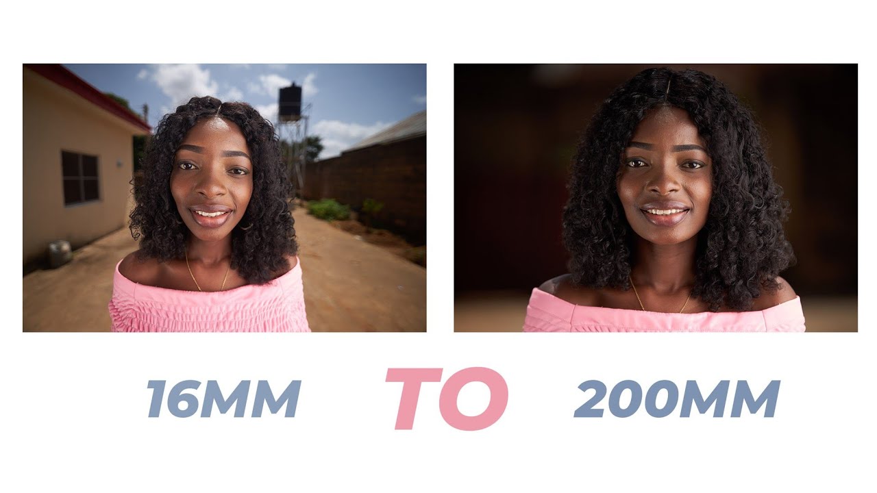 Best focal length (lens) for portrait photography. 16mm - 200mm lenses compared