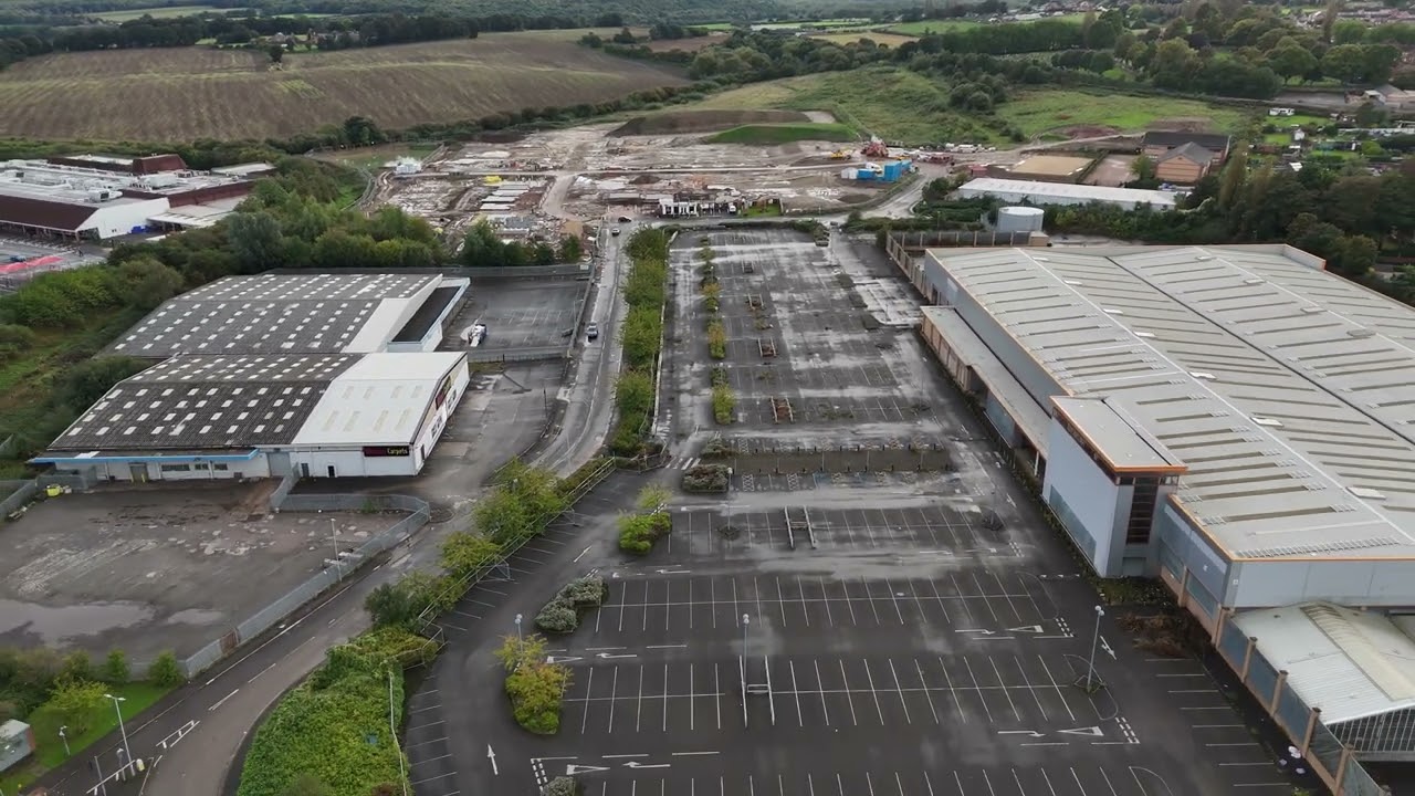 dji mini 4 pro .new houses been built near the old b and q stairfoot , Barnsley , South Yorkshire