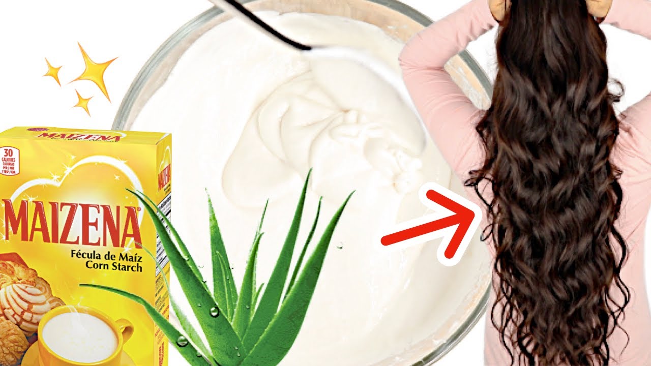 MASCARILLA DE SÁBILA CON MAIZENA (ALOE VERA)PARA EL CABELLO SECO Y MALTRATADO |BOMBA DE HIDRATACIÓ💦