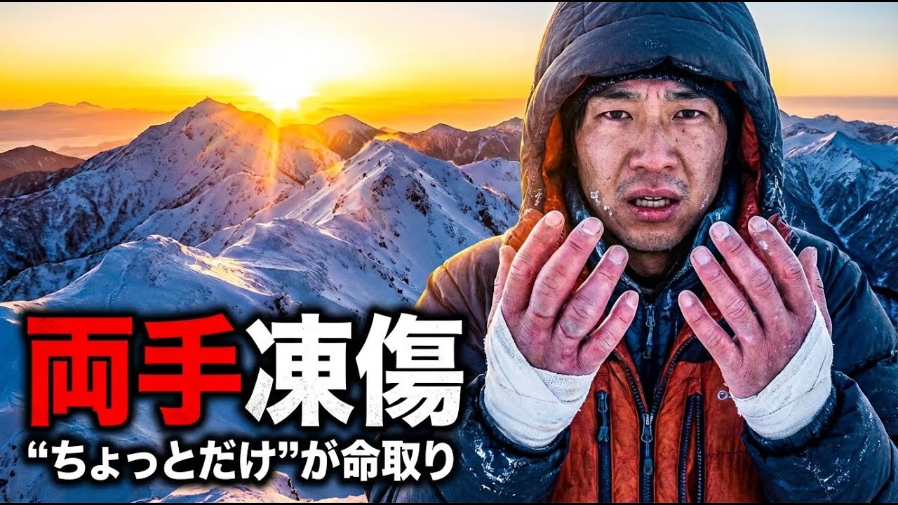 【警告】「ちょっとだけ素手」が命取りに…マイナス20度の赤岳で起きた凍傷事故が…【AI再現】