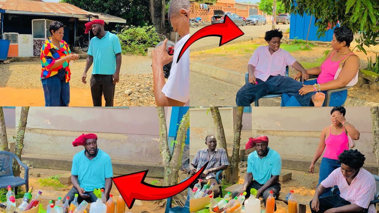 Dr Likee…😂😂 pranks Opoku on set with alcohol and………. Dr Likee is a whole kumawood 😂😂😂😂