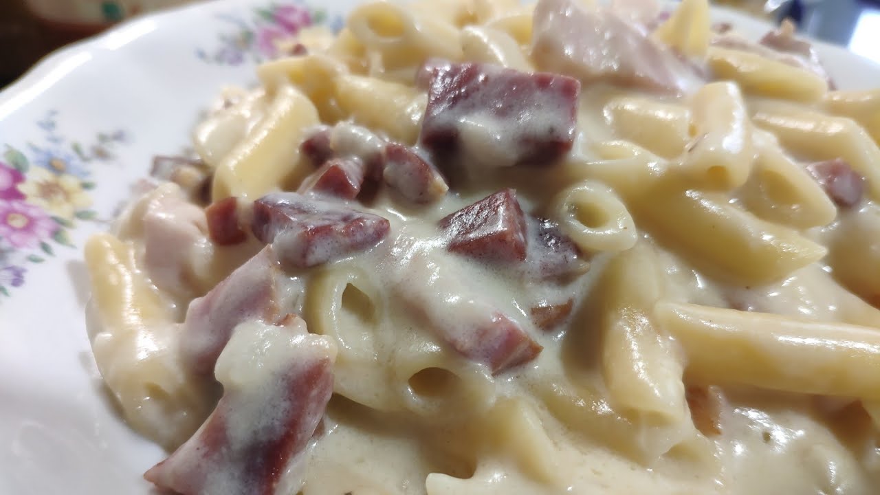 Macarrones a la carbonara en olla GM H 😋 Deliciosos 💃