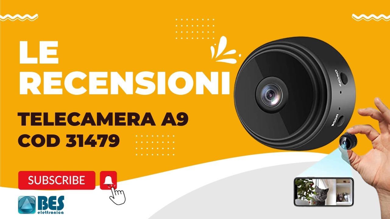 MINI TELECAMERA NASCOSTA WIFI spia Aobo A9 HWDVCam CAMERA VISIONE NOTTURNA PORTATILE RICARICABILE