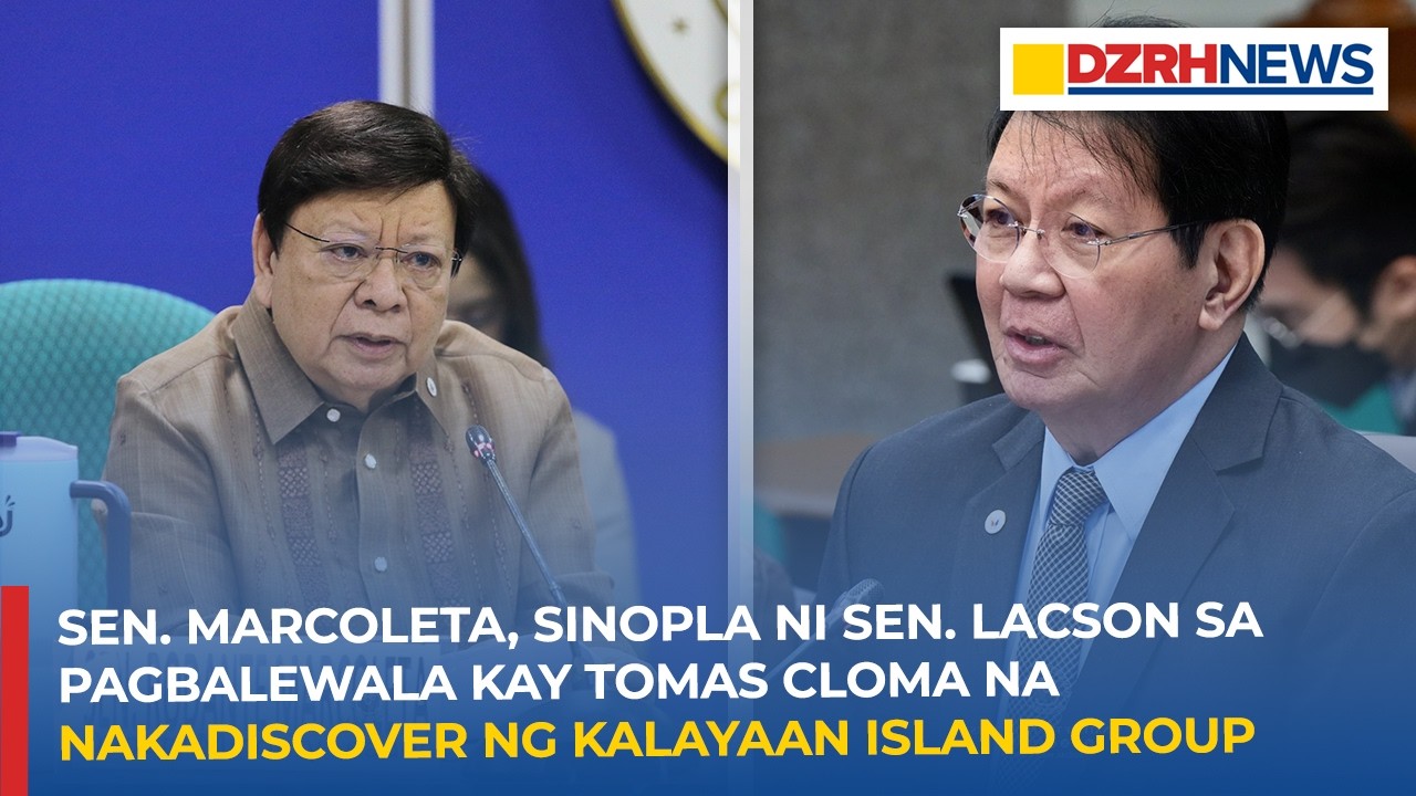 Sen. Marcoleta, sinopla ni Lacson sa pagbalewala kay Tomas Cloma na nakadiscover ng Kalayaan Island