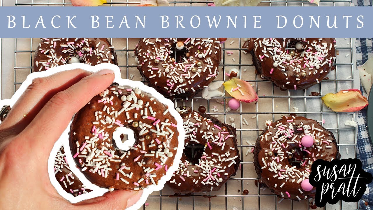 Black Bean Brownie Donut