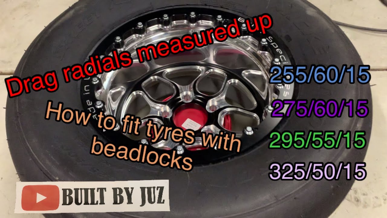 How to put tyres on with beadlocks and 4 different Mickey Thompson Drag radials measured up part 2