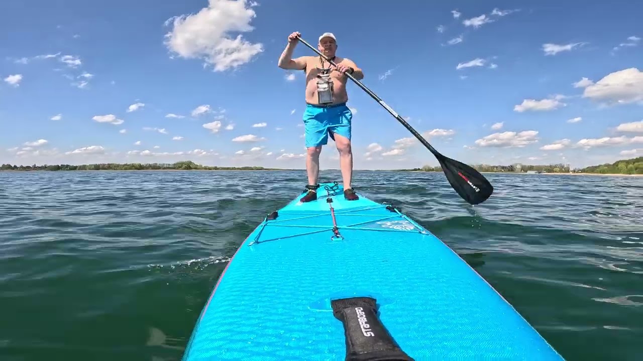 wyprawy  sup na jeziorze Powidzkim 19.04.25r