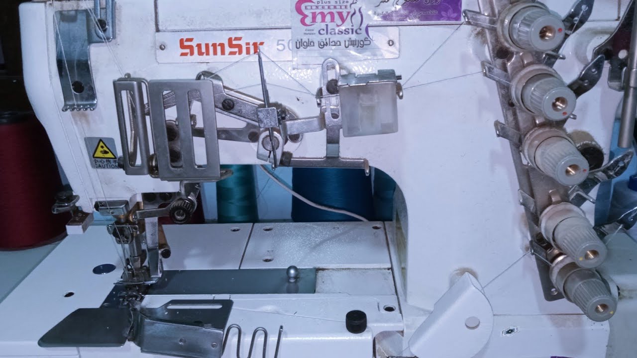 استخدامات ماكينة الاورليه coverstich machine