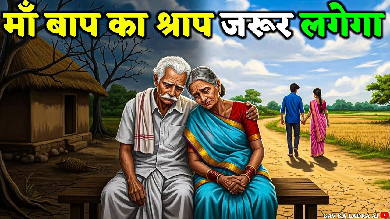 बूढे मां बाप को छोडकर अलग रहने वाली औलाद को ये 3 श्राप जरूर भोगने पडते हैं। Gav Ka Ladka AI