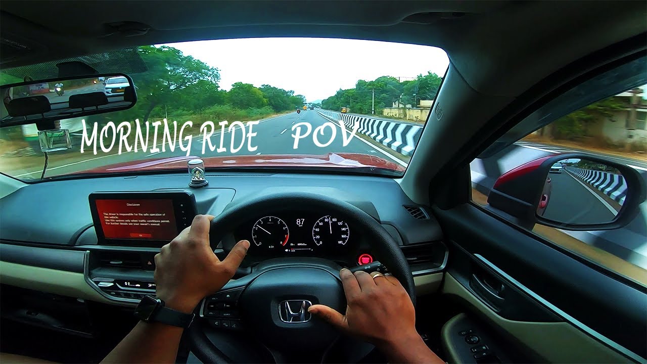 Morning drive POV in my Honda Elevate