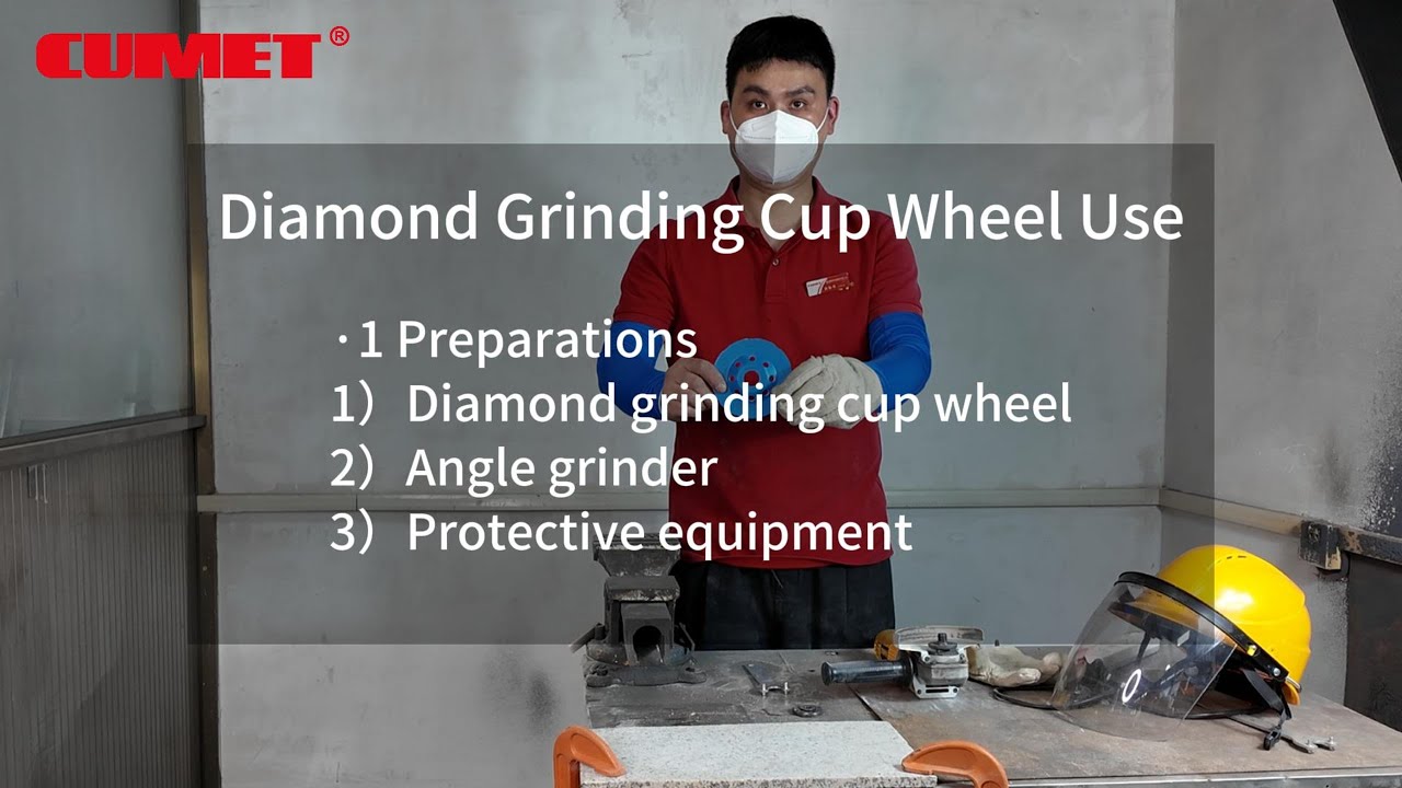 ⚙️CUMET Diamond Grinding Cup Wheel Use Tutorial Video