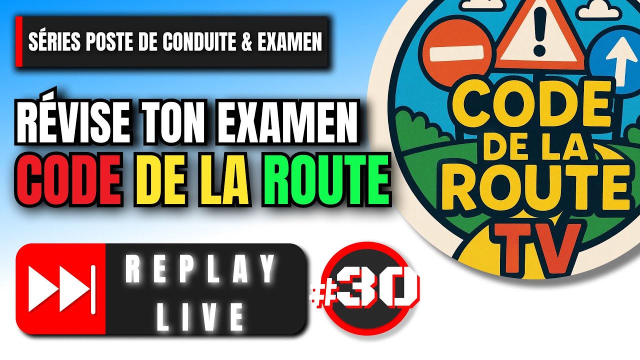 LIVE QUIZ CODE DE LA ROUTE 🚦 | Séries Poste de Conduite & Examen ! #30