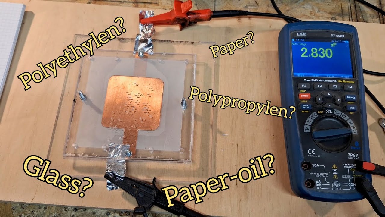 I Compared and Tested different Materials [ DIY High Voltage Capacitor ]