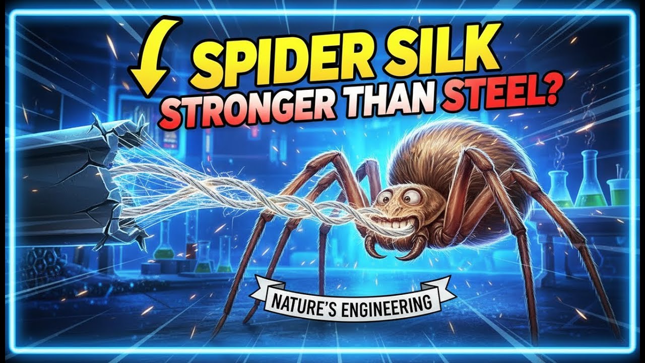 Do you know how Spiders make silk: Nature's Strongest Material Explained #scienceexplained  #biology