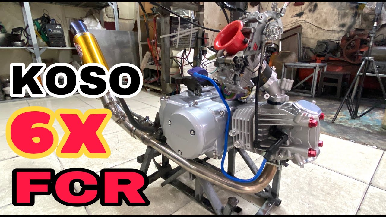 Banh cái nóc nhà với con 6x 4val KOSO bình FCR 37