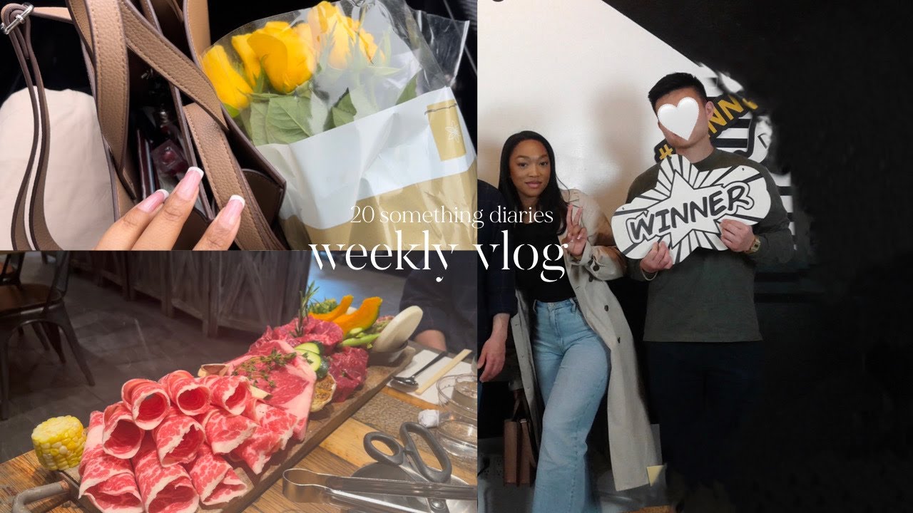 Weekly Vlog | birthday dinner in ktown 🍰, escape room, kbbq and first week of class 📚 {한국어cc}