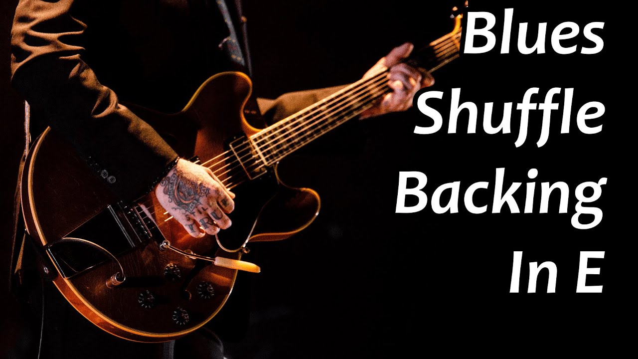 Blues Shuffle Backing Track in E