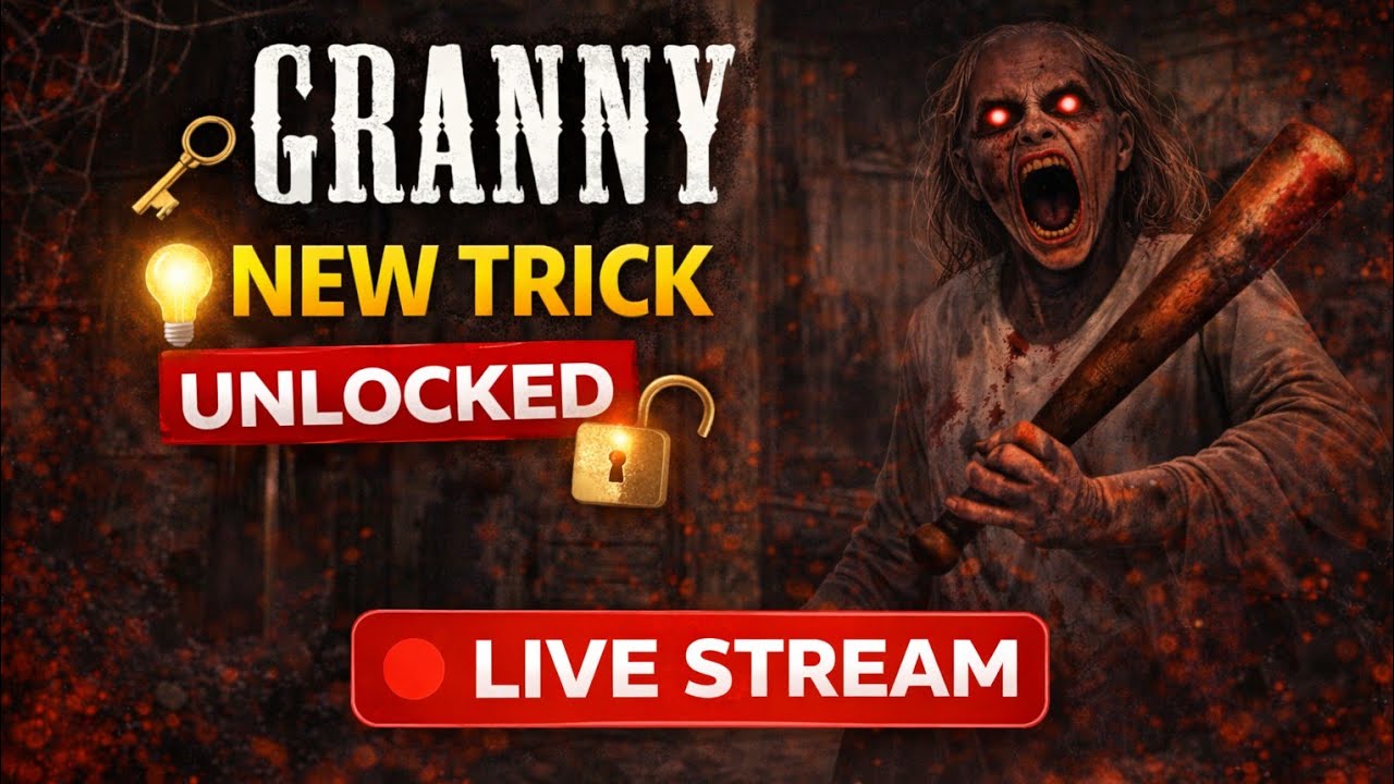Granny Live Steam Horror Game New Trick unlocked🔓 😱😱😁😁
