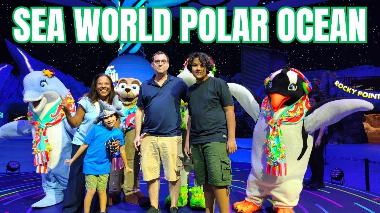 N&oacute;s visitamos o Polar Ocean no Sea World Abu Dhabi!