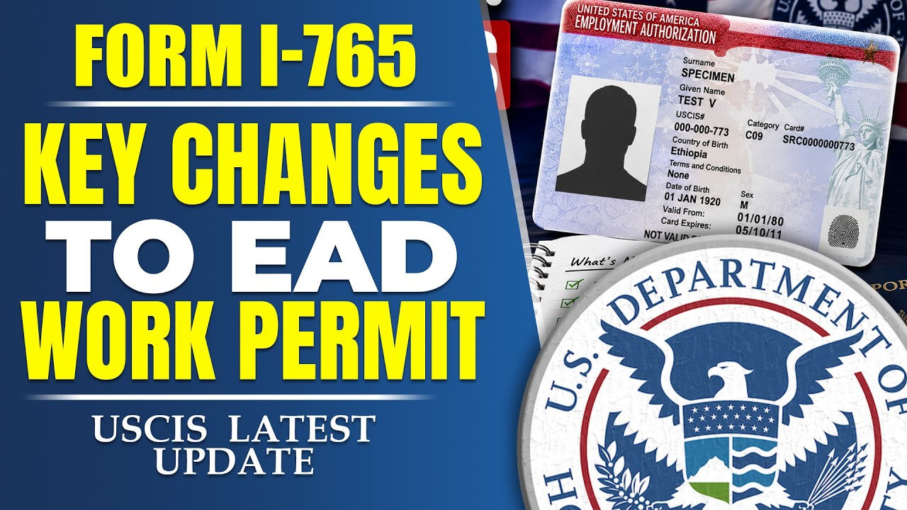 [Новое 2026] Форма I-765 Заявление о разрешении на работу: Новые изменения в правилах получения EAD
